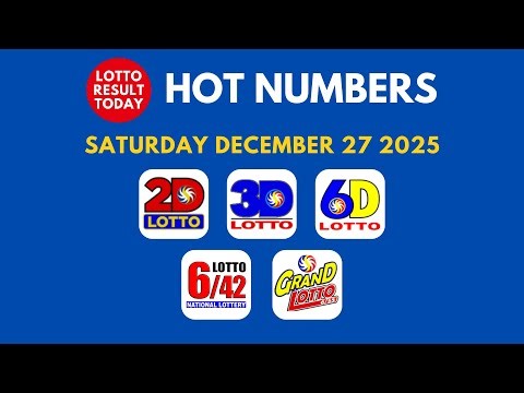 Hot Lotto Numbers December 27 2025