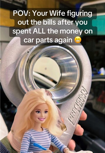 She Said “Pay the Bills” Not “Buy a Turbo Kit” 😭 #fypage #subaru #wrx #projectcar #subiegang Being a car enthusiast is a lifestyle. Being married to one? That’s a financial endurance sport. If you’ve ever tried to explain why your project car needed that upgrade more than the house needed groceries… this one’s for you. POV: your wife is calmly sitting at the table… calculator in hand… bank app open… and you’re in the garage pretending you don’t hear your name being called. You said you were “ju