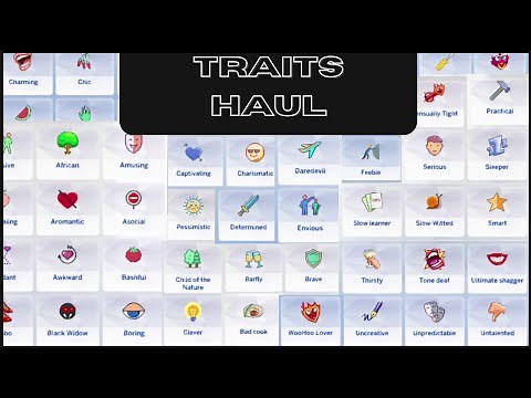 [120+] CUSTOM TRAITS HAUL | CC FOLDER || SIMS 4