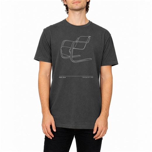 Alvar Aalto Chair T-shirt I Minimalist Architecture Line Art, Modern Design Tee - Etsy