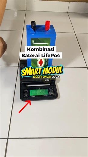 Kombinasi baterai lifepo4 + smart modul powerbank. Cocok banget ini untuk outdoor