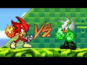 (Sprite animation) Fire Sonic VS Aeon