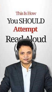 This Is How You SHOULD Attempt PTE Read Aloud ⚠️