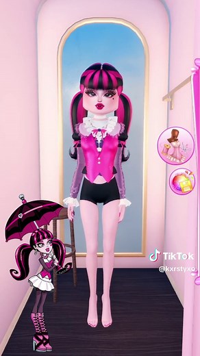 Creating Draculaura Inspired Outfits in DTI | Roblox Fashion Ideas