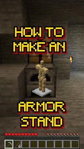 #shorts Minecraft: How to make an Armor Stand