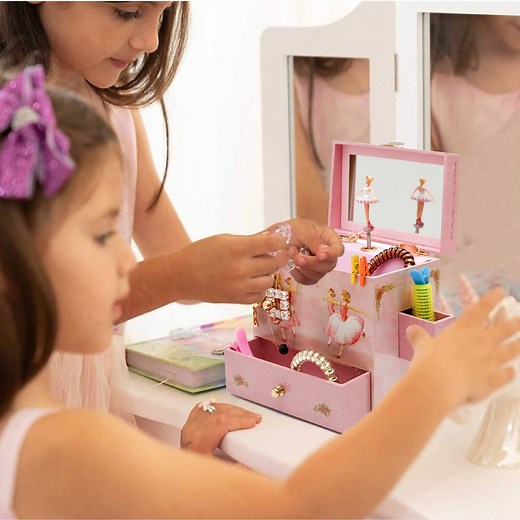 Enchantmints Ballerina Jewelry Box for Girls, Kids Treasure Storage Box With 4 Drawers, Nursery Decor, Kids Music Box, Ideal Birthday Gift - Etsy