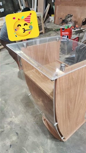 Speech Podium #interiordesign #woodlaminates