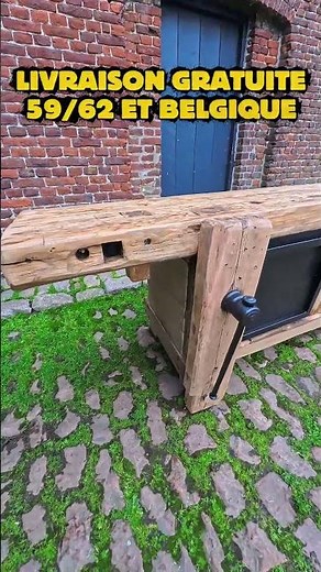 Ancien Etabli industriel bois et métal dans Nord #meubleindustriel #lille #renovation #diy