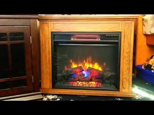 Full Review Duraflame Infared Electric Fireplace Spectrafire plus flame effect 23iRM1500 Oak Ash