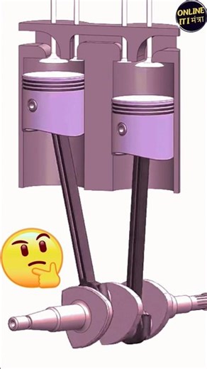 Double Cylinder Engine Piston Working 🔥 | 2 Cylinder कैसे काम करता है? #shortsfeed