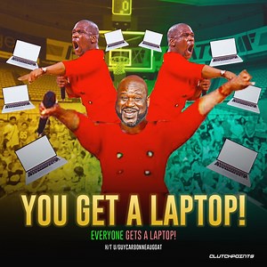 766K views · 28K reactions | After donating $200k to renovate these basketball courts, Shaquille O' Neal challenged this kid : if he makes the free throw, EVERYONE gets a laptop. Just like Shaq, the kid did NOT disappoint  | ClutchPoints | Facebook