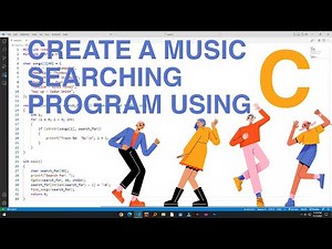 How to create a music search system project using C language with source code