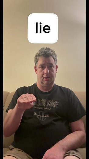 ASL sign for lie / Learn ASL