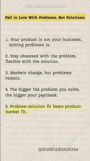 Fall in Love With Problems – 5 Customer Centric Principles #businessmotivation