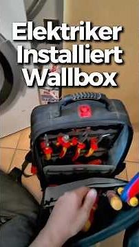 Elektriker installiert eine Wallbox #elektriker #zählerschrank #elektroniker #wallbox #ladestation