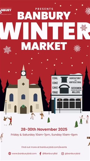 Take a look at some of our incredible local businesses joining us at the Banbury Winter Market! From traditional Polish food to chocolatey delights, there’s something for everyone to enjoy. 🍫🥟✨ You’ll also find an inspiring local charity, our very own Banbury United community lottery, and Tooley’s Boatyard – believed to be the oldest working dry dock in the country! 🚤💙 Come along, and celebrate the amazing community that makes Banbury so special. | Banbury BID
