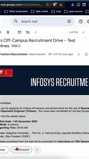 Infosys Recruitment 2025 | Infosys Fresher Jobs 2025 | Infosys Vacancy | OffCampus Hiring #placement