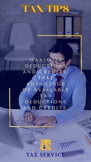 Maximize Deductions and Credits: Take advantage of available tax deductions and credits. Research and consult with professionals to ensure you're claiming all eligible deductions and credits to lower your tax liability. 퐁퐞 퐎퐮퐫 퐏퐚퐫퐭퐧퐞퐫! Sign Up Here: https://register.fandstaxservice.com #taxes #taxtips #highlights #dailytips | F & S Tax Service LLC. | Facebook