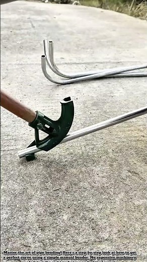 Simple and Effective Way to Use a Manual Pipe Bender. #DIYTools #HandTools #Construction