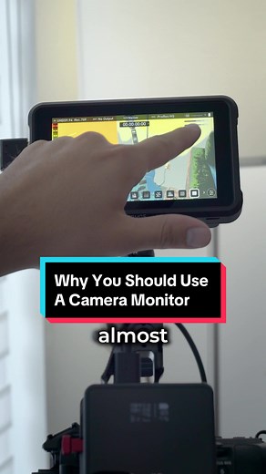 Camera monitors are great tools that can help you get the best image possible out of your camera. some of my favourite features to use are false colour, waveform, and focus peeking. They help me make sure that everything related to the image on screen is right where it should be, mainly exposure and focus. also, having a bigger screen really helps make sure that you can see all the important details in the image. That’s why I would highly recommend that anyone who makes videos get a camera monit