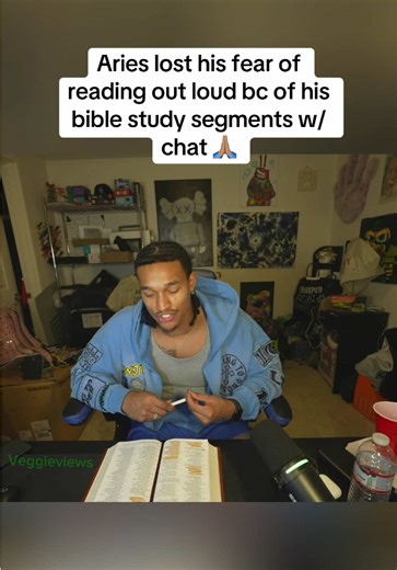 Aries lost his fear of reading out loud bc of his bible study segments w/ chat 🙏🏽 #foearies