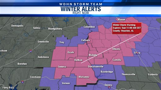 BREAKING: Southeast Alabama under Winter Storm Warning