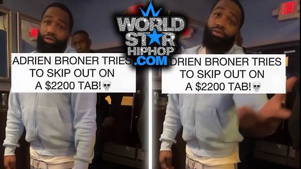 From Making Millions To 'Meal-And-Dashing'?: Video Shows Adrien Broner In A Sad Showdown With Restaurant Staff Over A $2,200 Bill!