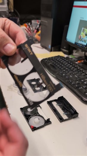 Video Tape Repair With Broken Cassette Shell #repairvideotape #repair8mm #digitizevideo