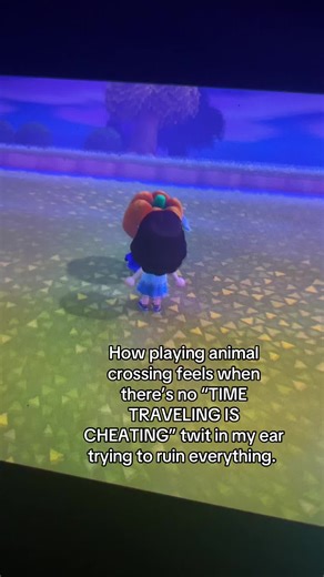 The Joy of Playing Animal Crossing without Time Travel Judgment