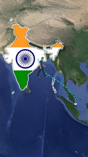 Can You Walk from India to Singapore? #shorts