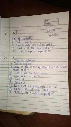 Class 9 maths ch 11(construction) Exercise 11.1 all questions 1 to 5