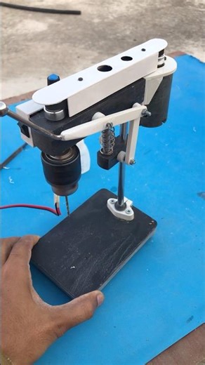 Homemade mini bench drill from PVC pipe || Ahmad PVC world