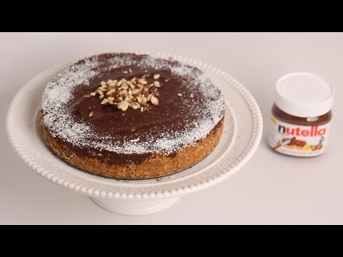 No Bake Nutella Cheesecake Recipe - Laura Vitale - Laura in the Kitchen Episode 500
