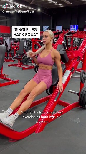 Single leg hack squat 🥵 thanks @JPGCOACHING for the reminder on this one. #fyp #gymtok #hacksquat #singleleghacksquat #fitness #legworkout