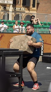 SBD USA on Instagram: "Austin Andrade competes in group one at the 2025 World’s Strongest Man, finishing first in the final event of the Heats, the stone medley, lifting all four implements in 85.69 seconds."