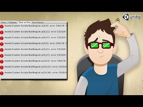 Comprendre les erreurs de la console Unity quand on débute