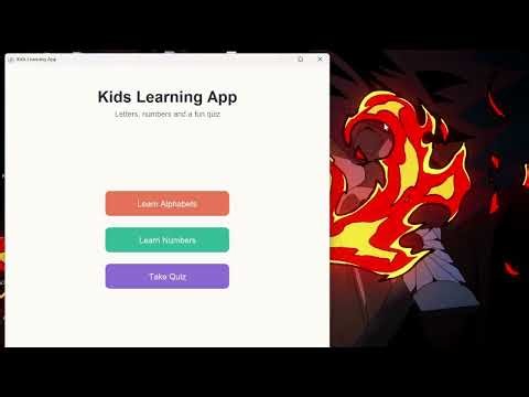 Kids Learning App | Java Swing Project | Alphabet, Numbers & Quiz | Project Demo
