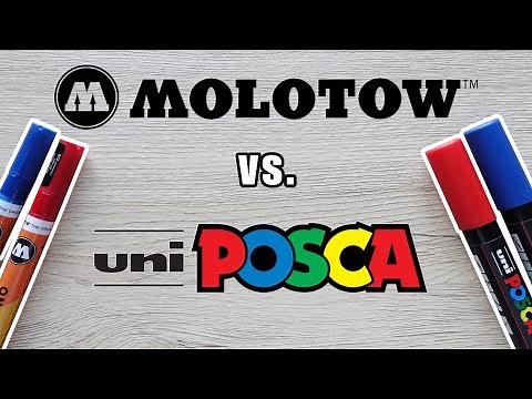WHICH PAINT MARKER IS THE BEST?!? || Molotow vs. Uniposca