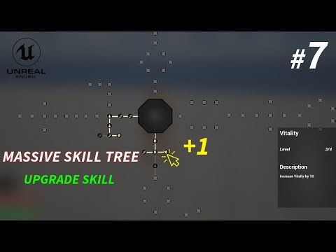 Unreal Engine 5 Tutorial - How to Build Expandable Skill Tree Part7: Upgrade Skill