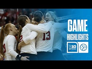 Michigan at Nebraska | Highlights | Big Ten Volleyball | 10/26/2024