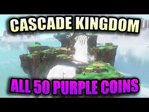 Super Mario Odyssey: Cascade Kingdom - All 50 Purple Coins Locations Guide | Walkthrough!