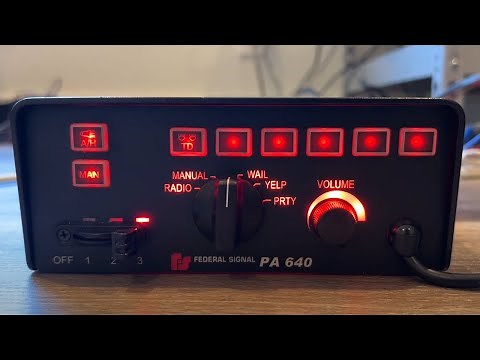 Federal Signal PA640 Siren - Full Tone Demo