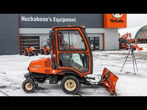 Kubota F2690 with Full Cab and Snow Plow!