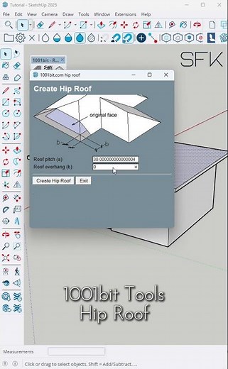 Quick Roof Modeling in SketchUp | Easy Tutorial for Beginners