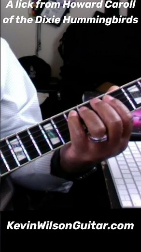 Dixie Hummingbirds Lick from Howard Carroll [Quartet Guitar Lesson] #shorts