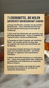 7 Lebensmittel, die heilen | Abonniere für mehr #Motivation 😊👍