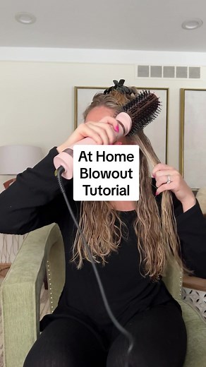 At Home Blowout Tutorial with L'ange Hair Dryer Brush