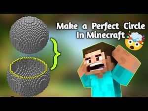 How to make a perfect circle in Minecraft 100% Real