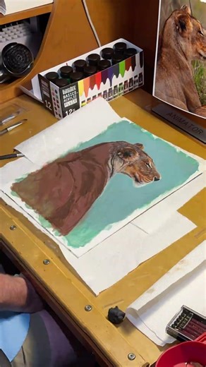 Acrylic painting with Aaron Blaise CreatureArtTeacher.com/live