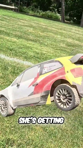 RC Car Drifts Grass to Pavement: UNEXPECTED Skills! #shorts